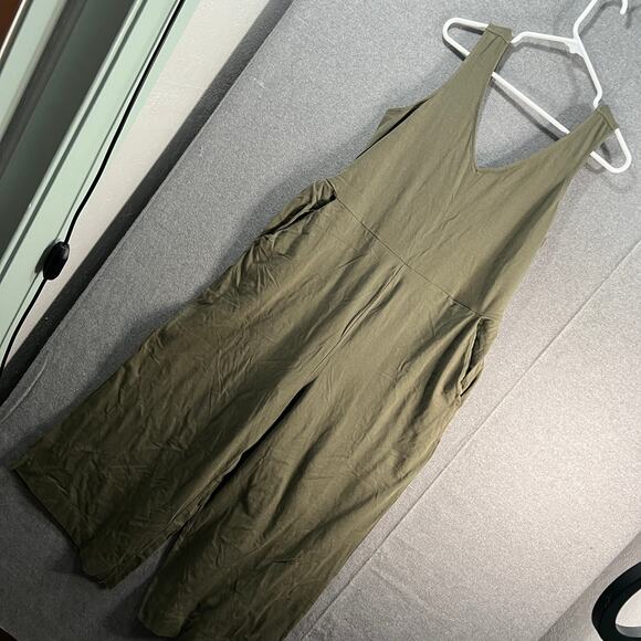 Encore by Idina Menzel Regular V-Neck Romper Size M Green Khaki - Picture 2 of 16